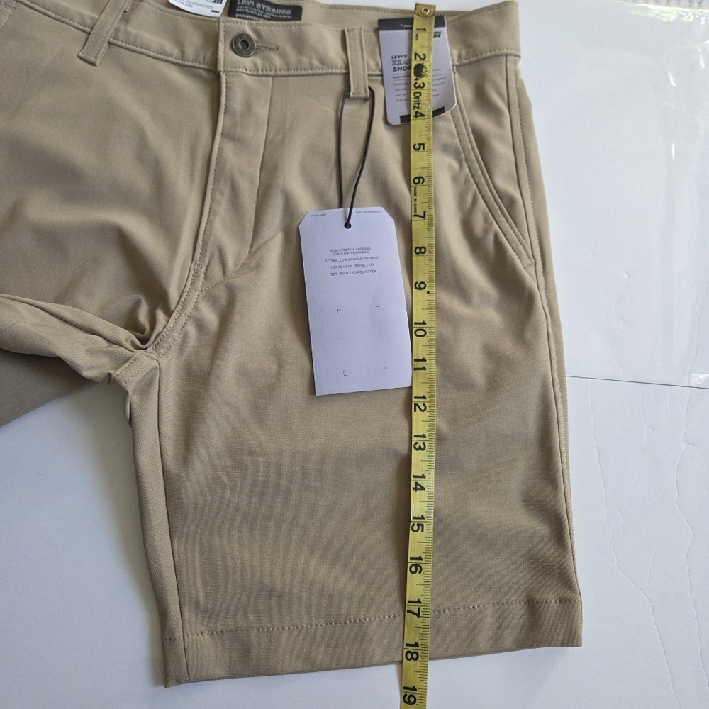 Levi's Men's Tan Cooling Tech Shorts With Upf 50+ Protection. - Picture 11 of 13